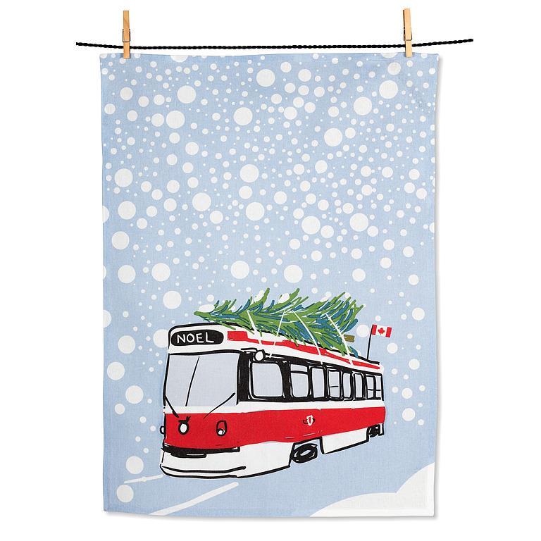Tea Towel, Christmas Streetcar