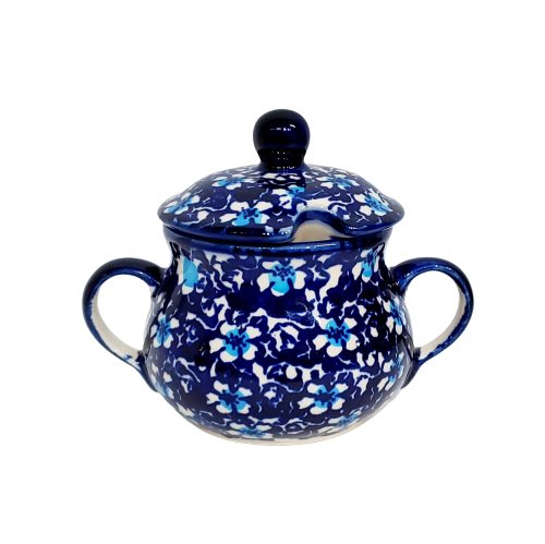 Boleslawiec Polish Pottery -Floral Fantasy Creamer & Sugar Bowl Set