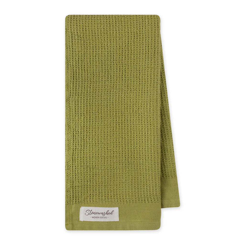 Tea Towel, Washed Waffle, Sweet Pea