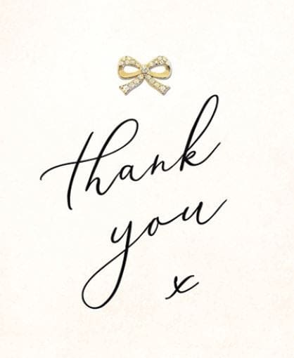 Card, All Occasion; Thank you