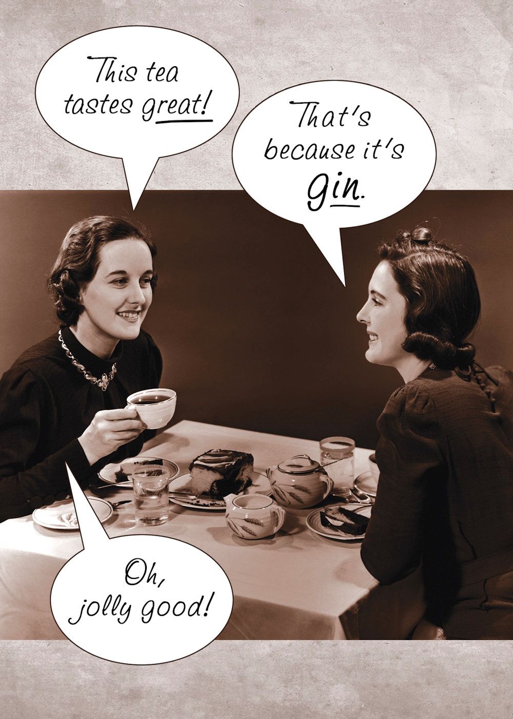 Card, Birthday, This Tea tastes great