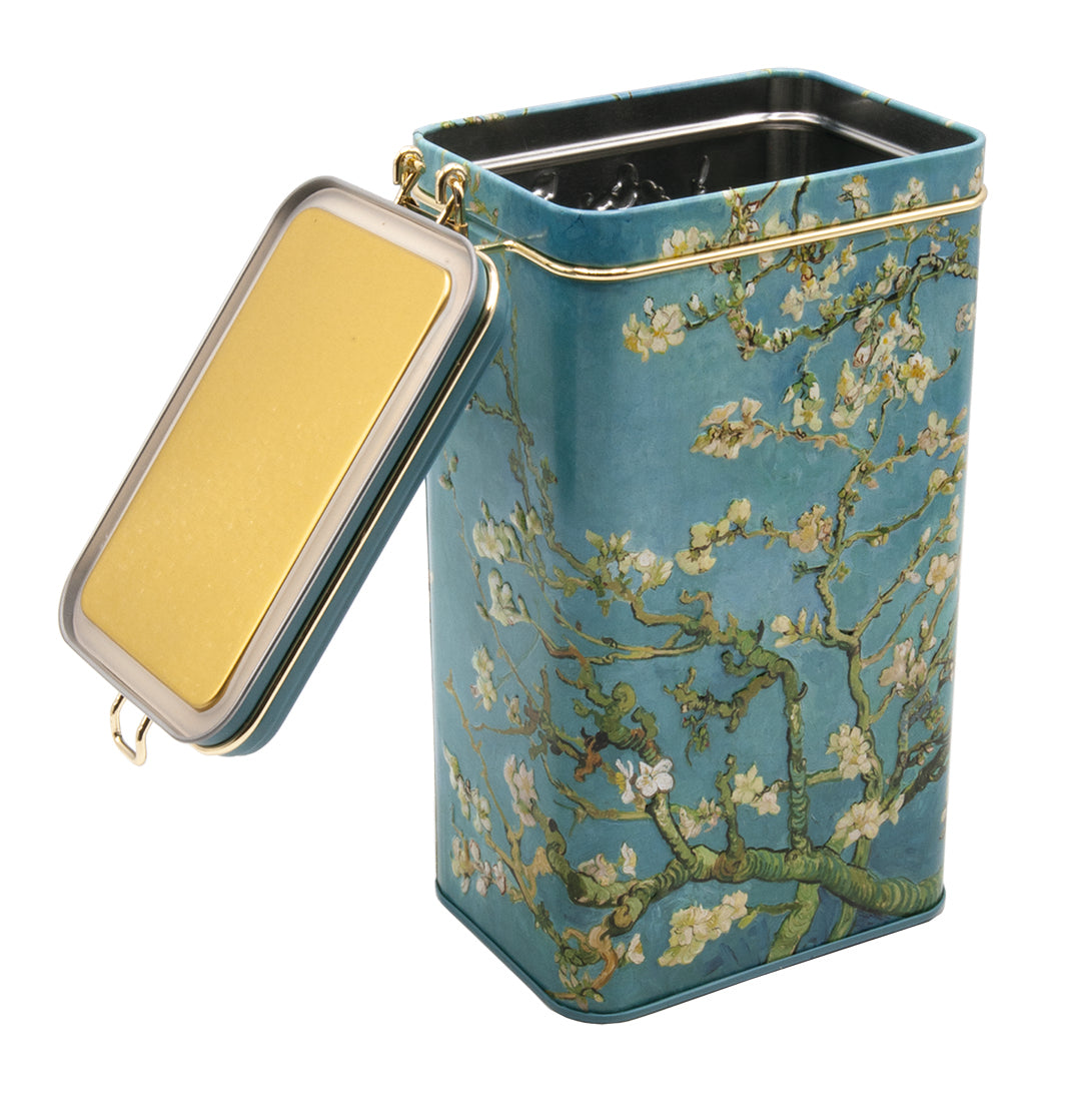 Tea Caddy, Van Gogh Cherry Blossom