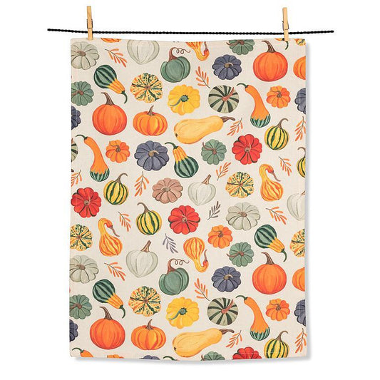Harvest Gourds Tea Towel