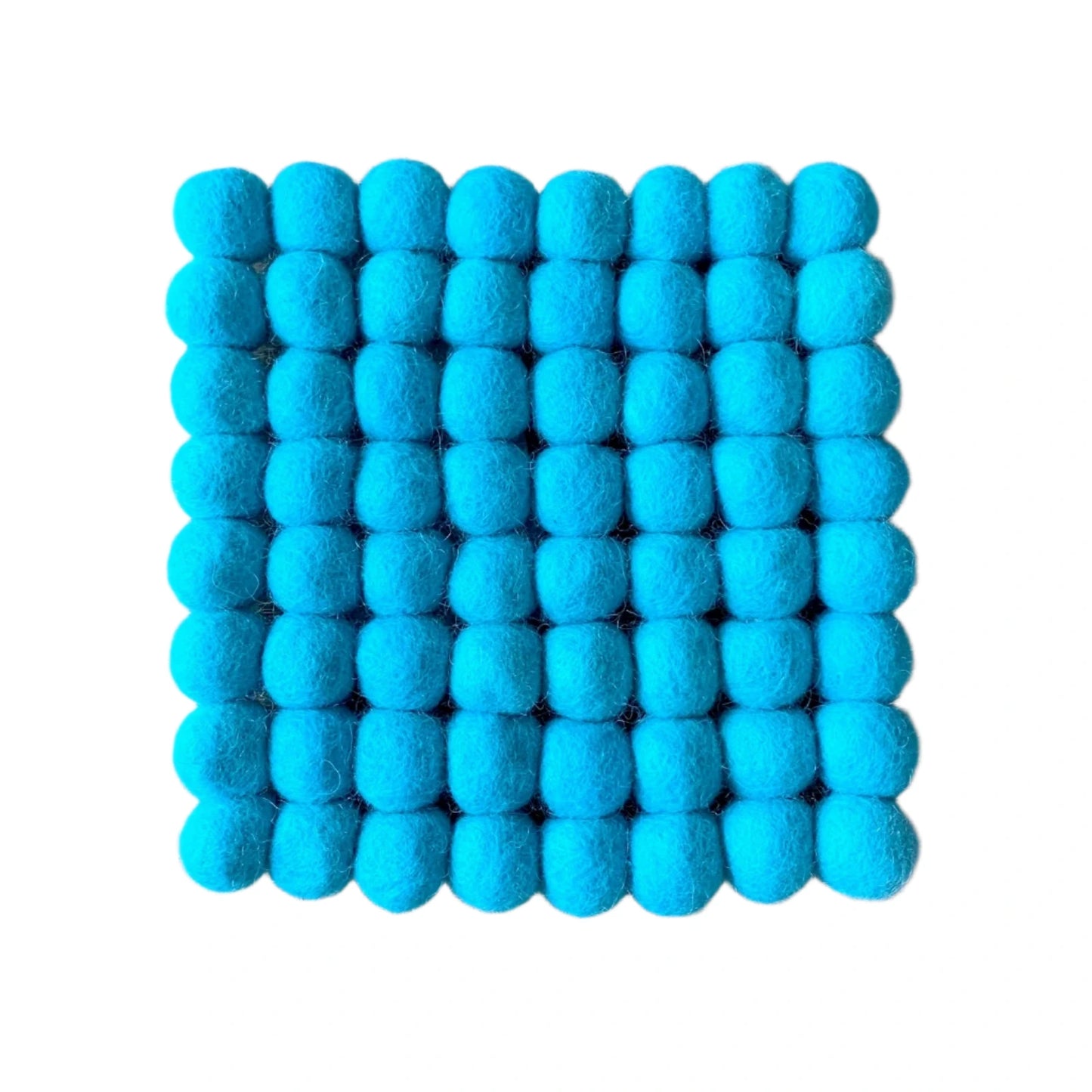 Trivet, Peacock Blue Square
