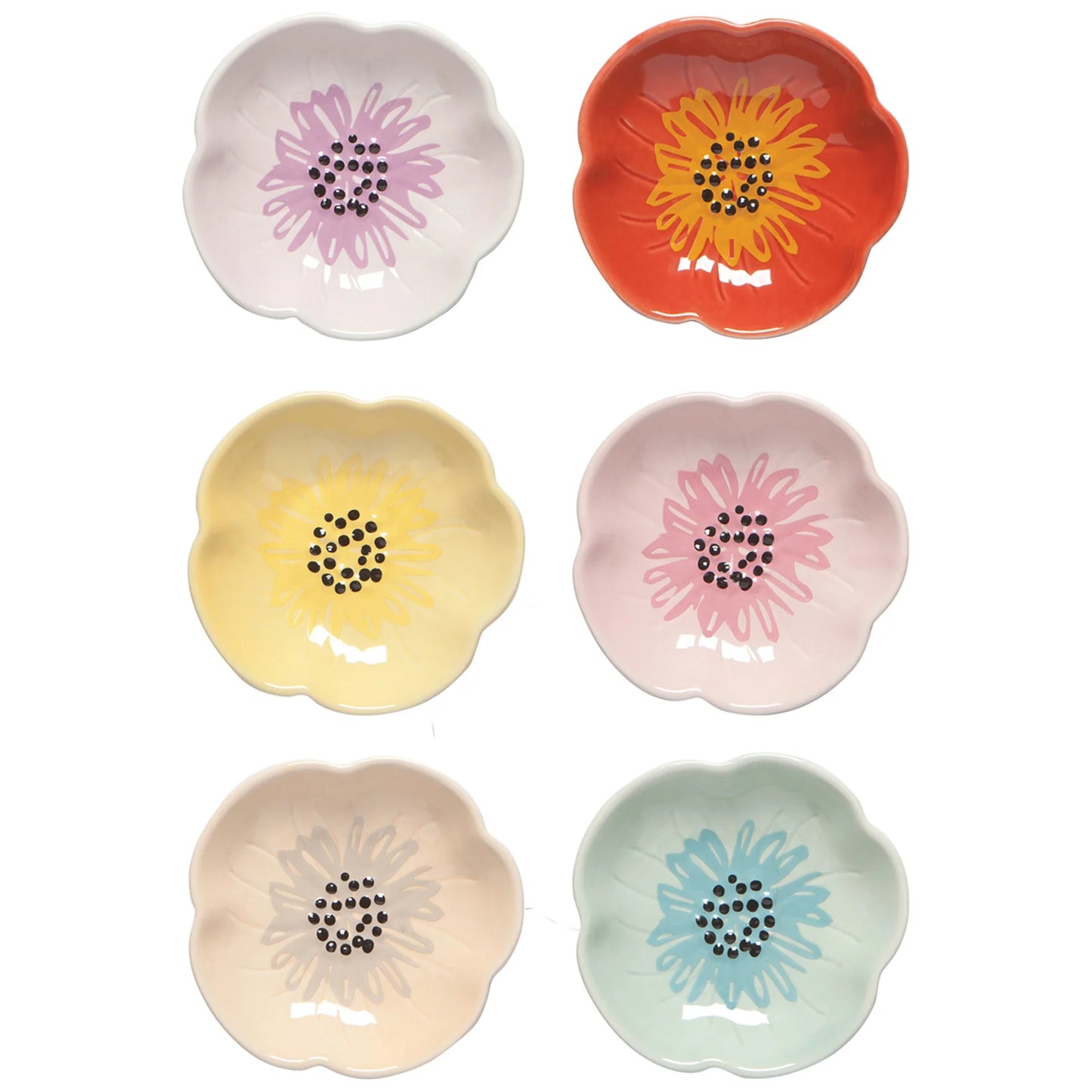 Tea Bag Tidy / Pinch Bowl Poppies