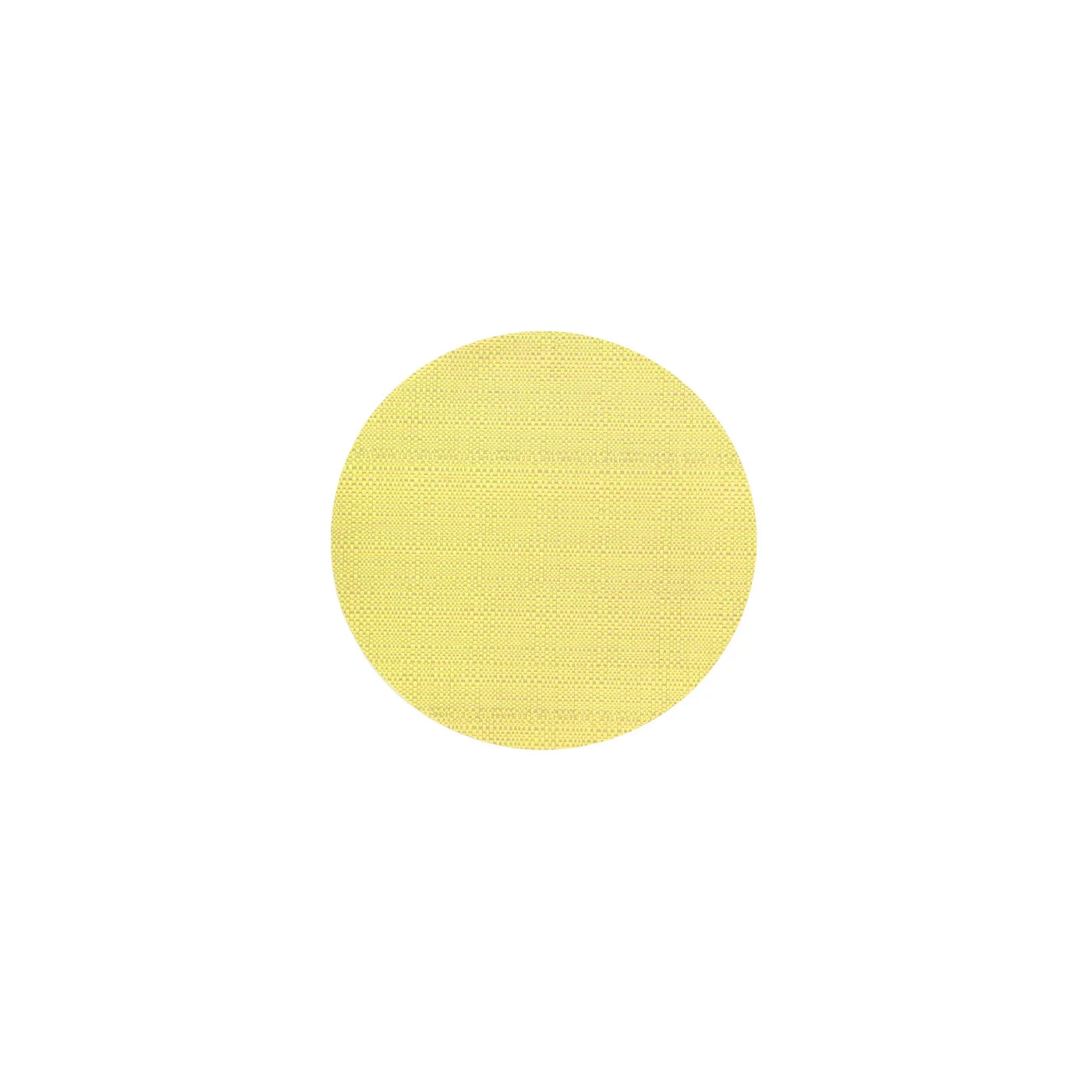 Basketweave Round Placemat Yellow