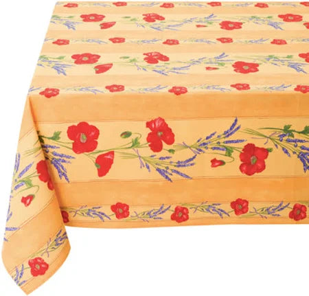Tablecloth, Provence Yellow Poppies, Rectangle