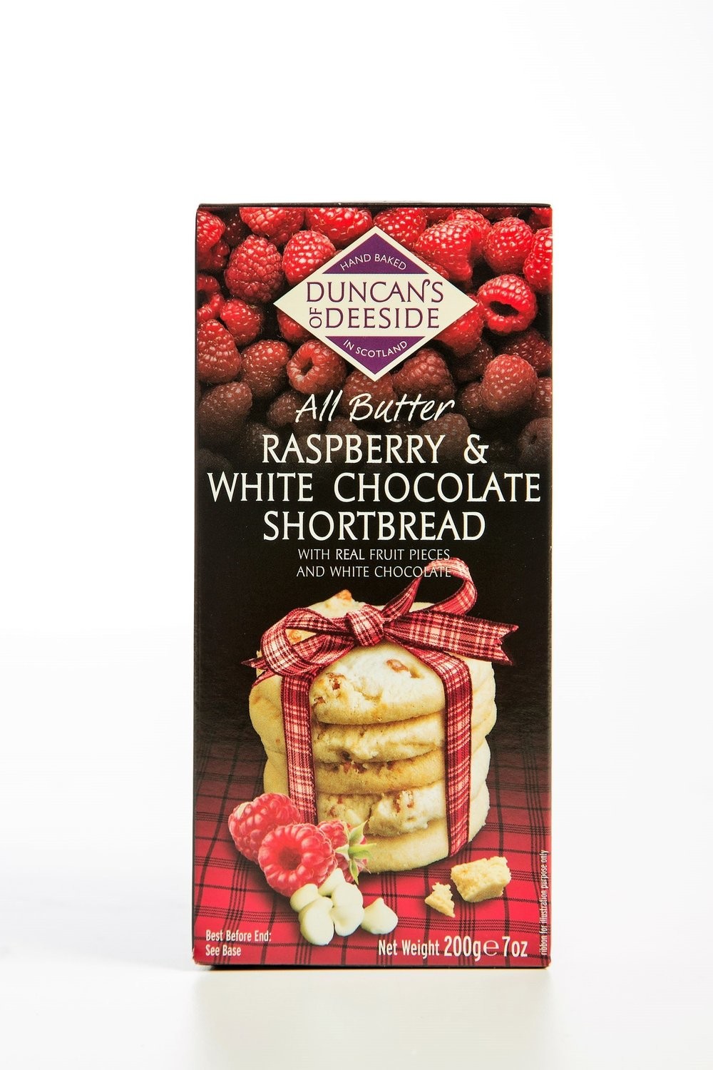Duncan's of Deeside - All Butter Raspberry & White Chocolate Shortbread