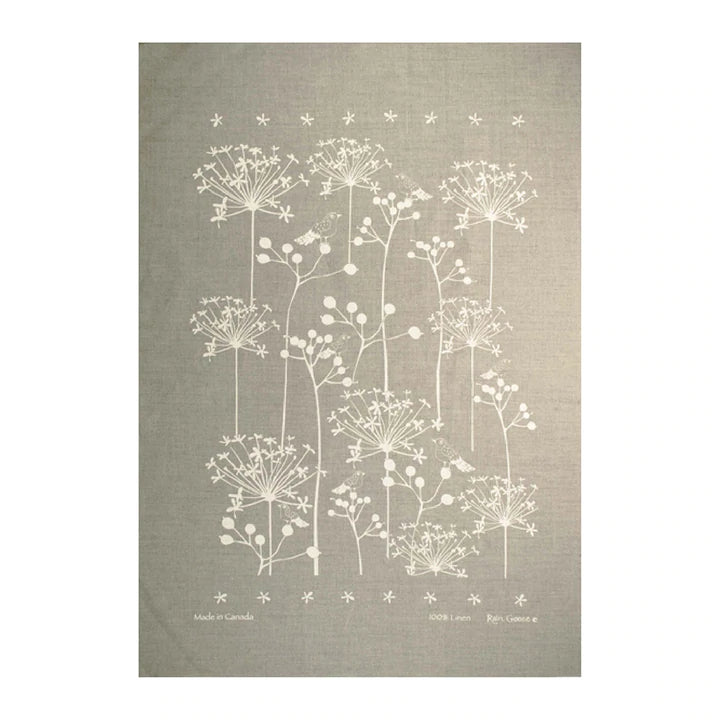 Tea Towel, Rain Goose, Linen, Berry Bird