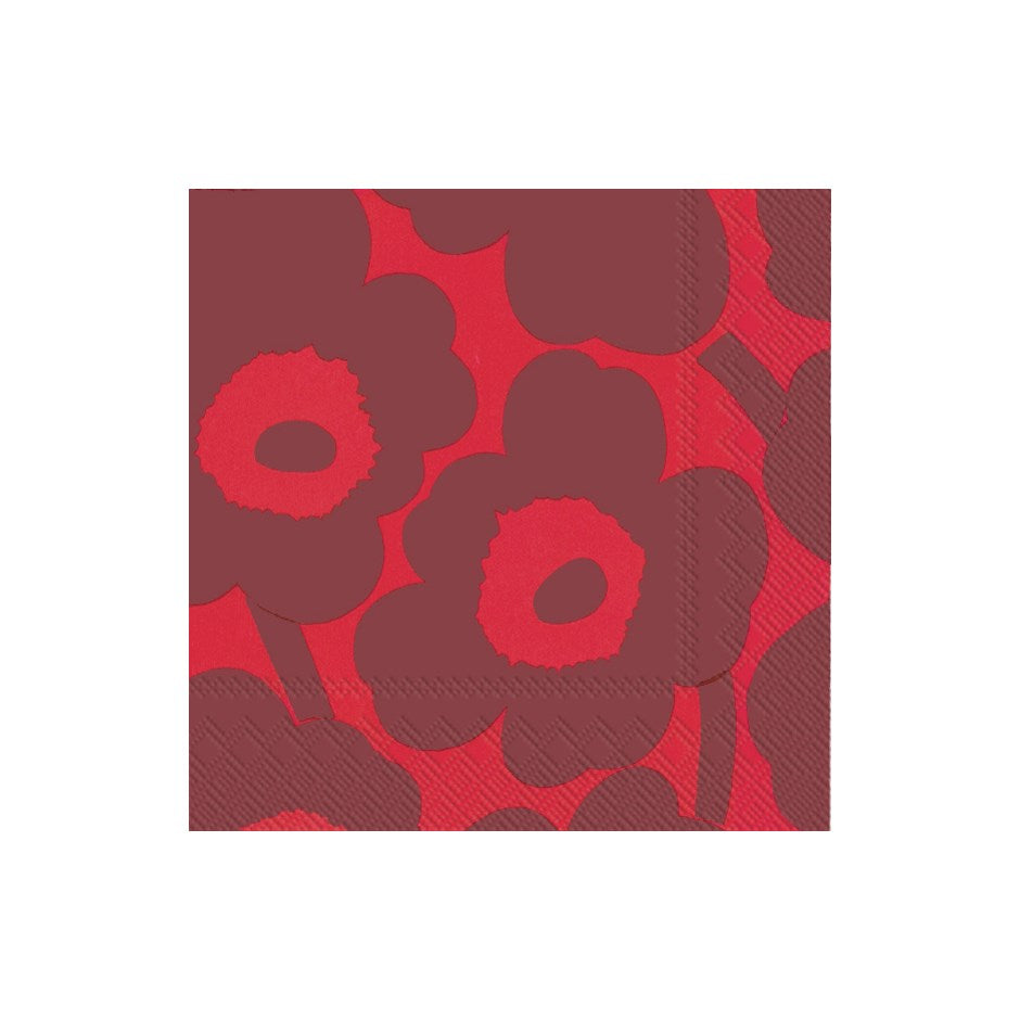 Napkin, Marimekko Unikko Red Red, Cocktail