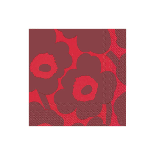 Napkin, Marimekko Unikko Red Red, Cocktail