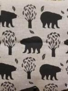 Tea Towel, Rain Goose, Linen, Woodland Bear