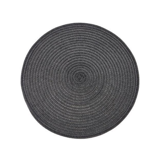 Round Placemat, Black