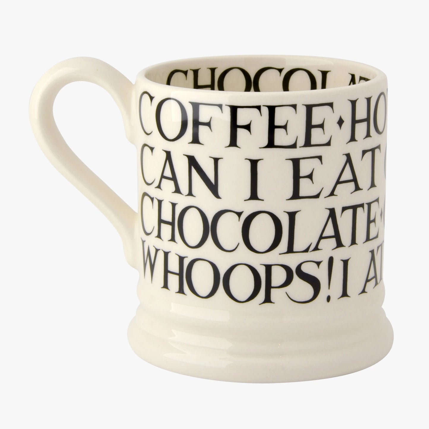Emma Bridgewater 1/2 Pint Mug - Black Toast All Over