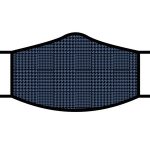 RainCaper Re-usable Face Mask;  Blue Glen Plaid