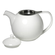 For Life Curve Teapot with infuser and lid WHITE 45 oz