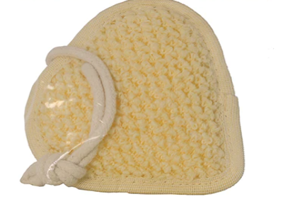 Spa; Loofah Sponge Heart Shape