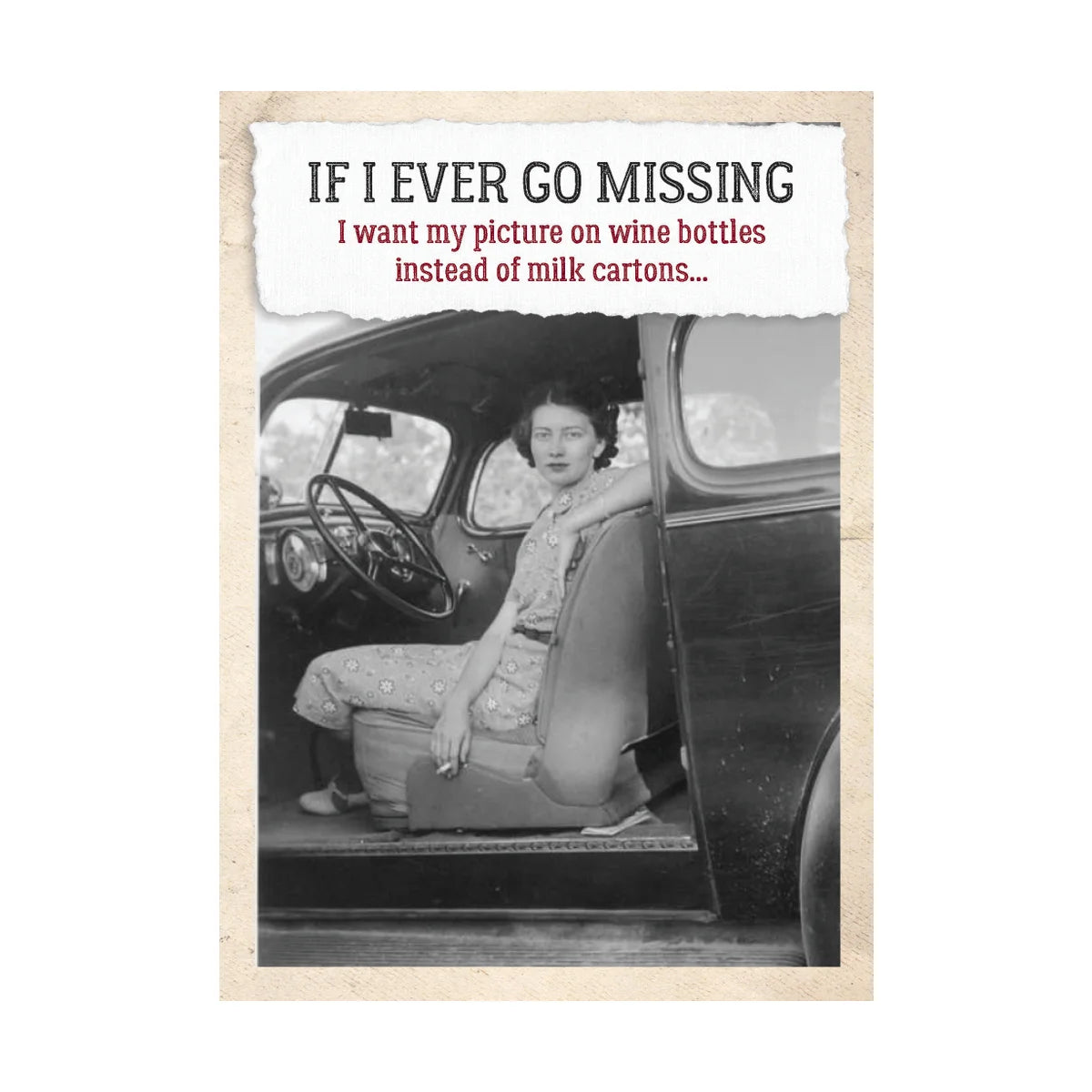 Card, All Occasion; If I ever go missing