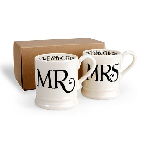 Emma Bridgewater Mug Set - Mr & Mrs Black Toast
