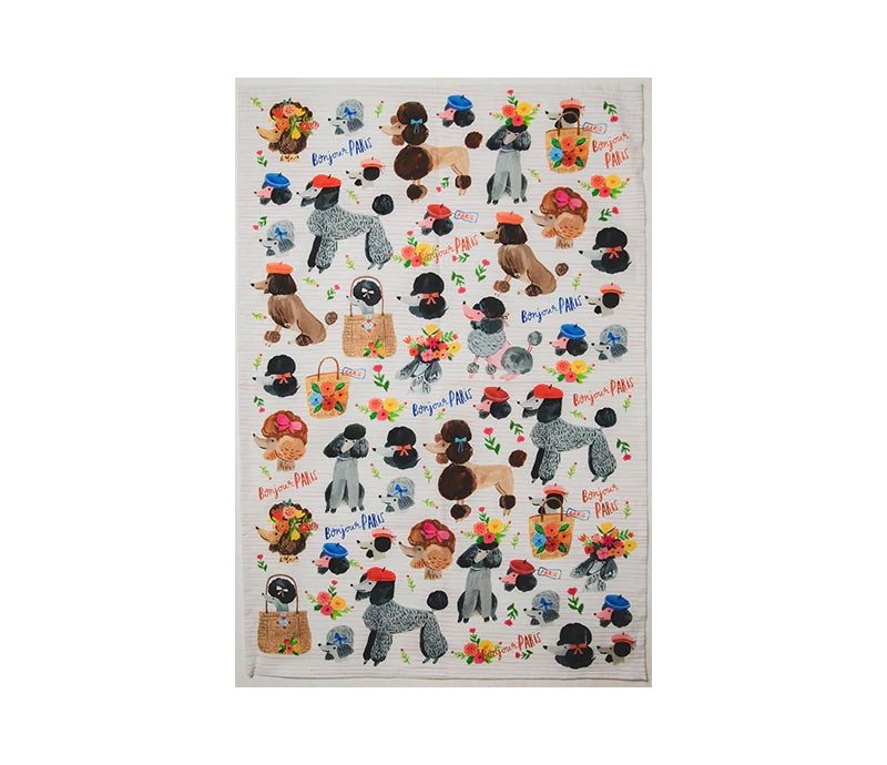 Tea Towel, Oohlala Poodles