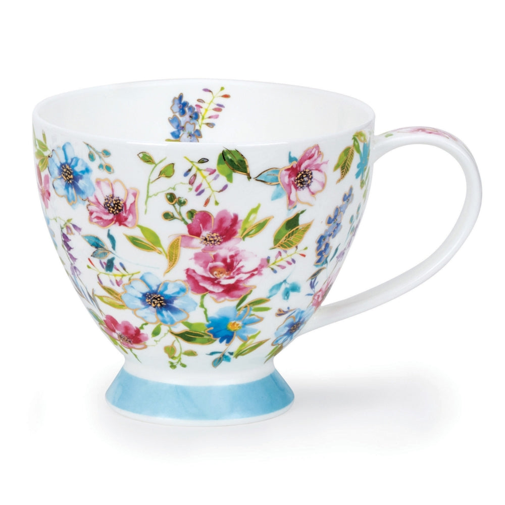 Dunoon Mug Skye; Fleurs Blue