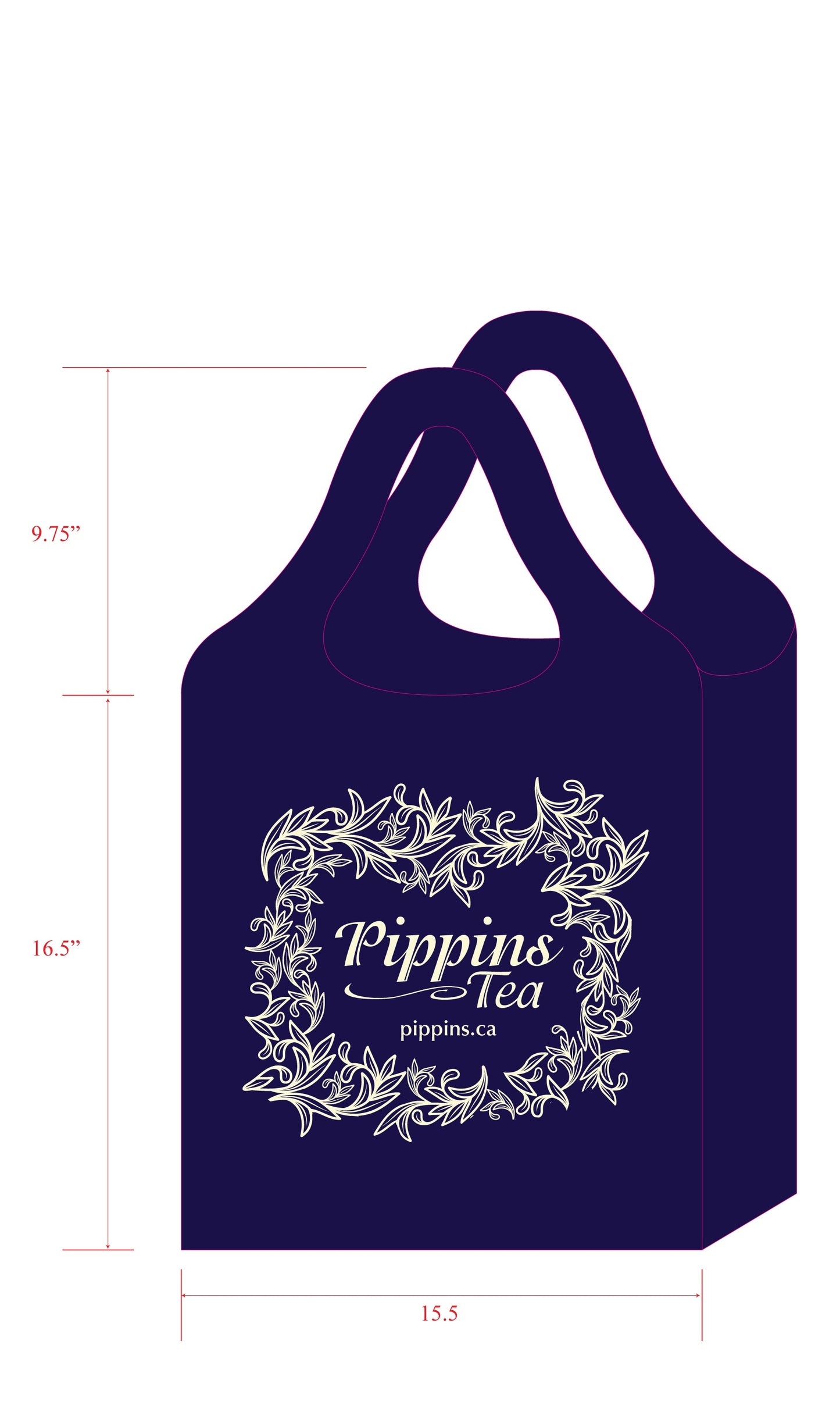 Pippins, Reusable Roll up Tote Bag