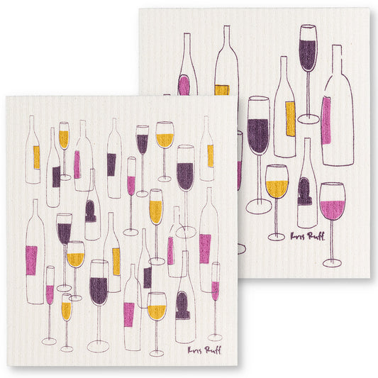 Dish Cloth - Swedish - Wine