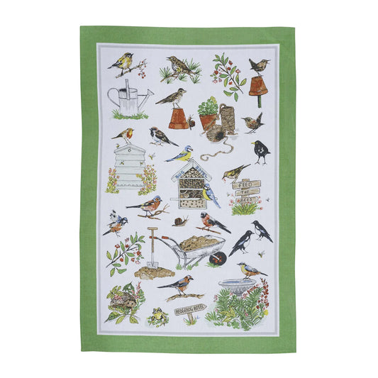 Tea Towel, Garden Birds by Ulster Weavers