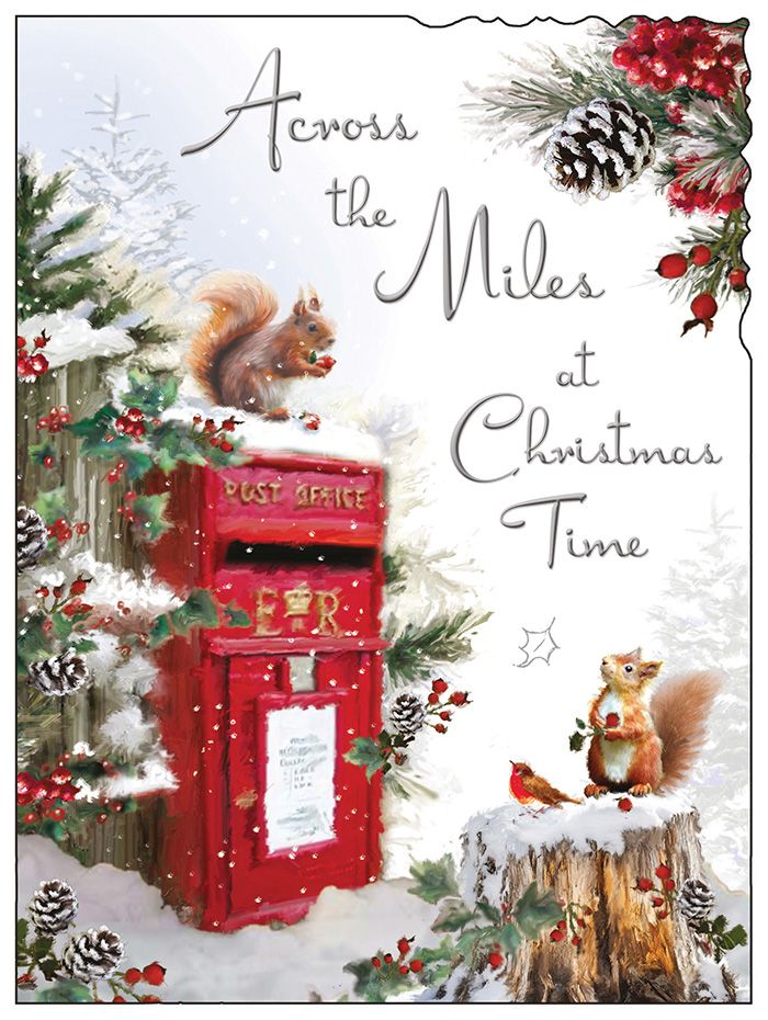 Card Christmas; Across the Miles