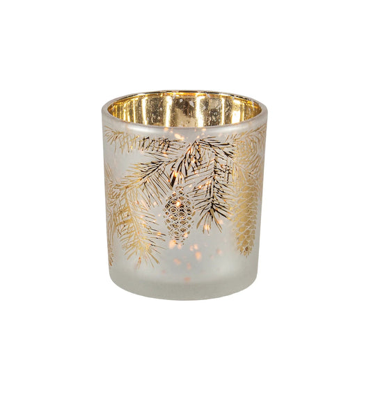 Candle Holder,  Pine Bough, 3"