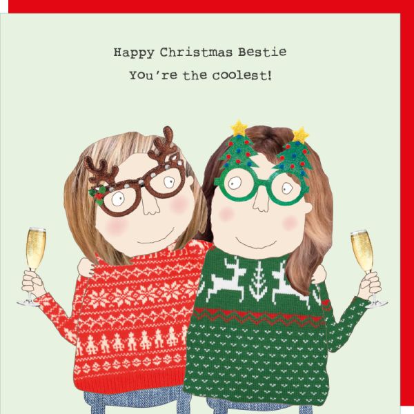 Card Christmas; Happy Christmas Bestie