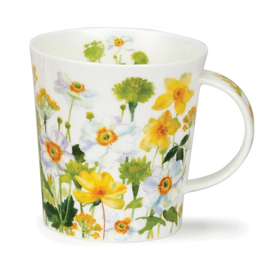 Dunoon Mug Lomond; Flower Garden White