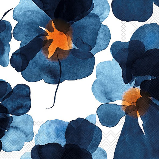Napkin, Marimekko Blue Valssi, Luncheon