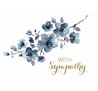 Card, Sympathy; With Sympathy