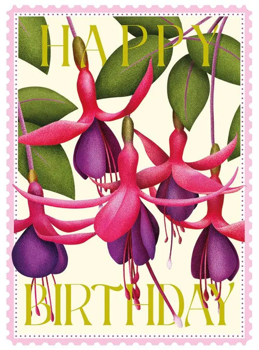 Card, Birthday, Happy Birthday Fuchsia