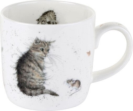 Wrendale Mug , Cat & Mouse 11oz