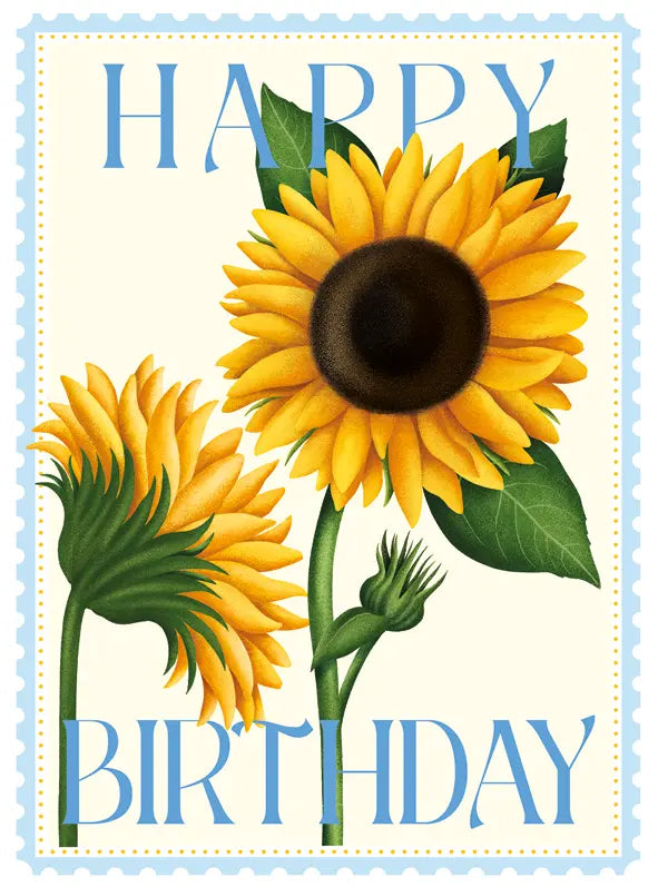 Card, Birthday, Happy Birthday Sunflowers