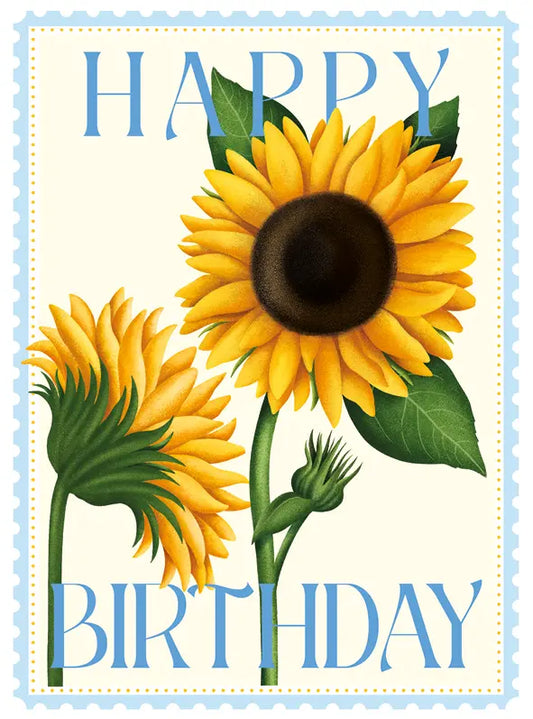 Card, Birthday, Happy Birthday Sunflowers