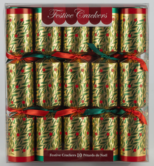 Christmas Crackers, Winter Berries, 10pc