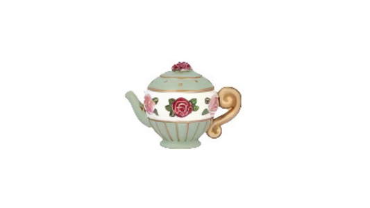 Ornament, Green Teapot
