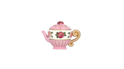 Ornament, Pink Teapot