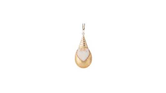 Ornament, Santa Bell shape 5"