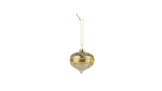Ornament, Vintage inspired glass locket.  teardrop