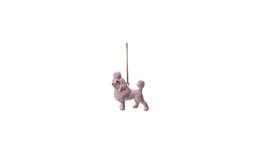 Ornament, Poodle, Pink