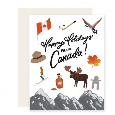 Card Christmas; Happy Holidays from Canada