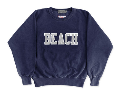 BEACH Sweatshirt  Navy Sand/Grey