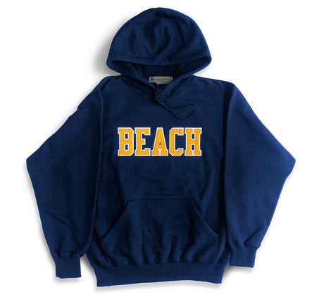 BEACH Hoody  Navy/Gold