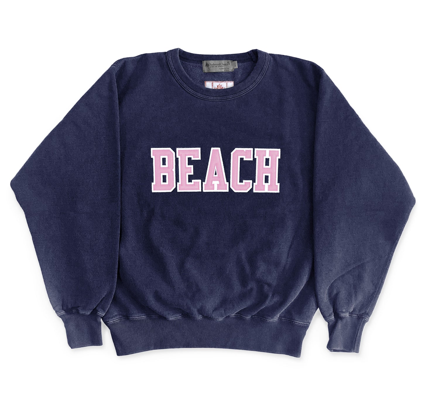 BEACH Sweatshirt  Navy Sand / Pink