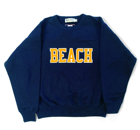 BEACH Sweatshirt  Navy/Gold