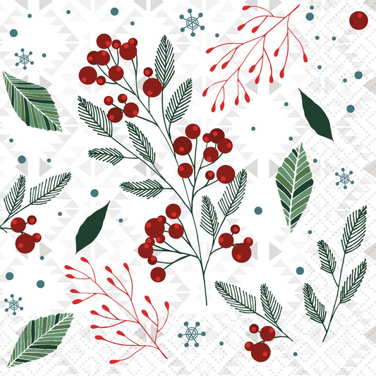 Napkin, Festive Florals, Lunch